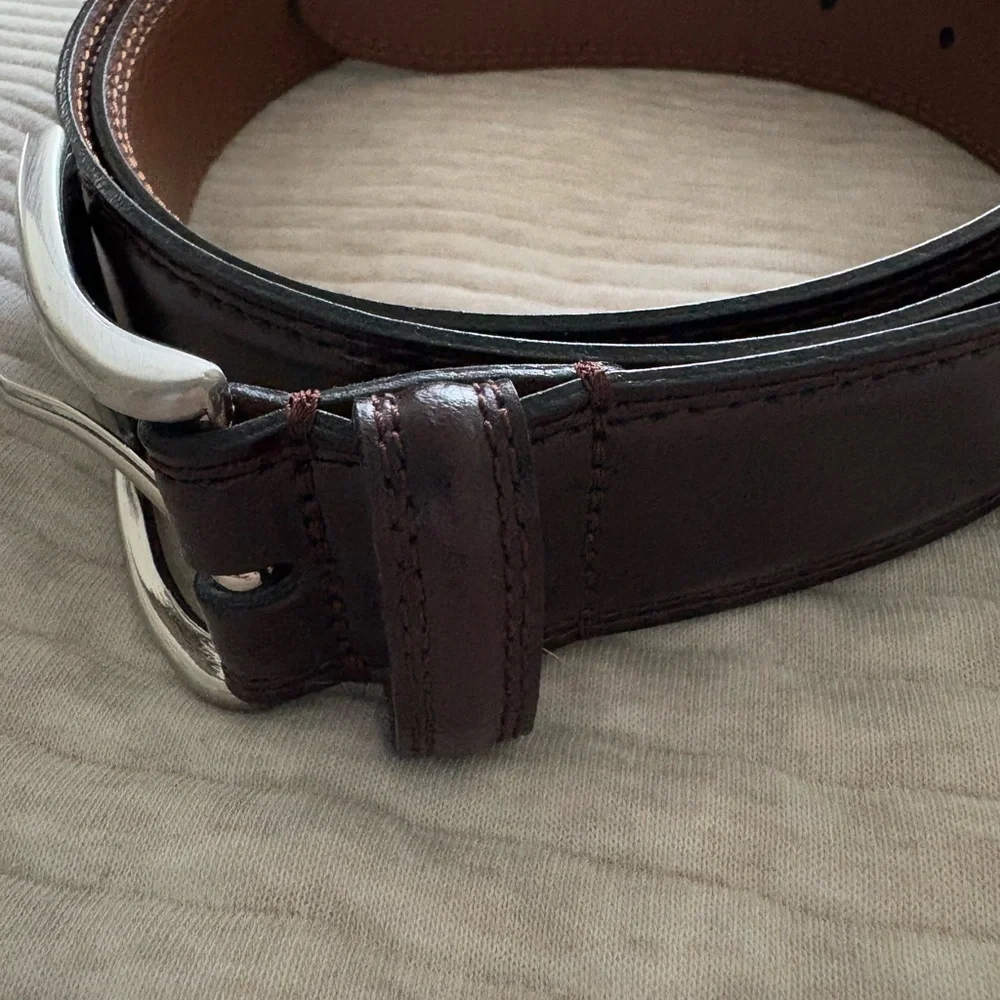Joseph Abboud Italian Brown Leather Belt‎ Men’s 42